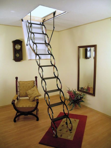чердачная лестница с люком
