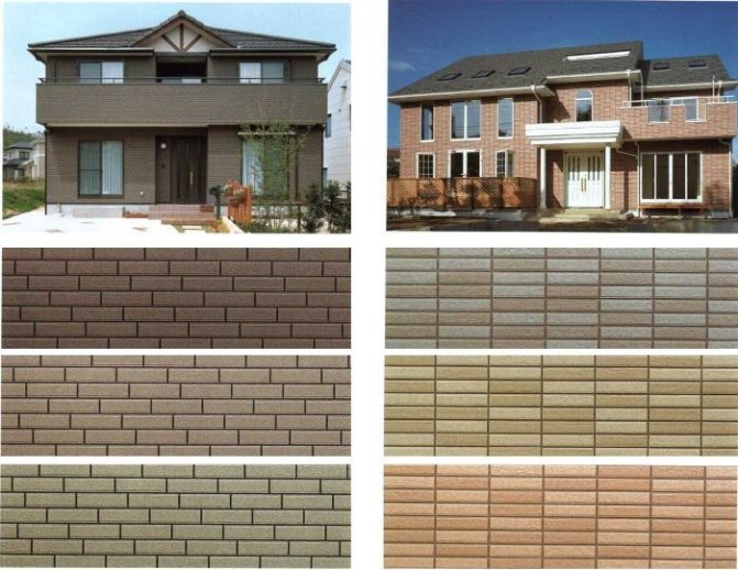 Разновидности фасадных панелей под кирпич