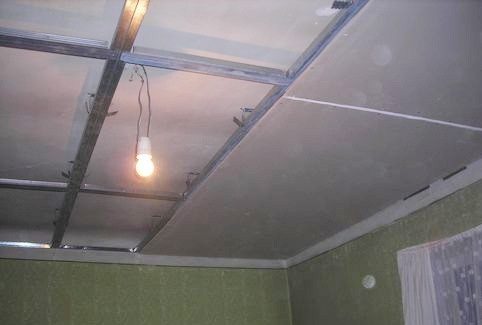 Монтаж потолка из гипсокартона с подсветкой своими руками