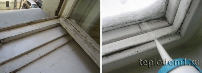 Герметиком можно хорошо уплотнить окна на зиму