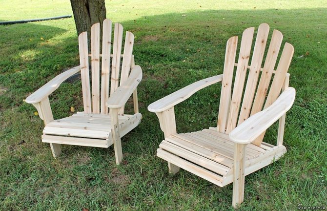 Как сделать стул или кресло из дерева: адирондак своими руками
