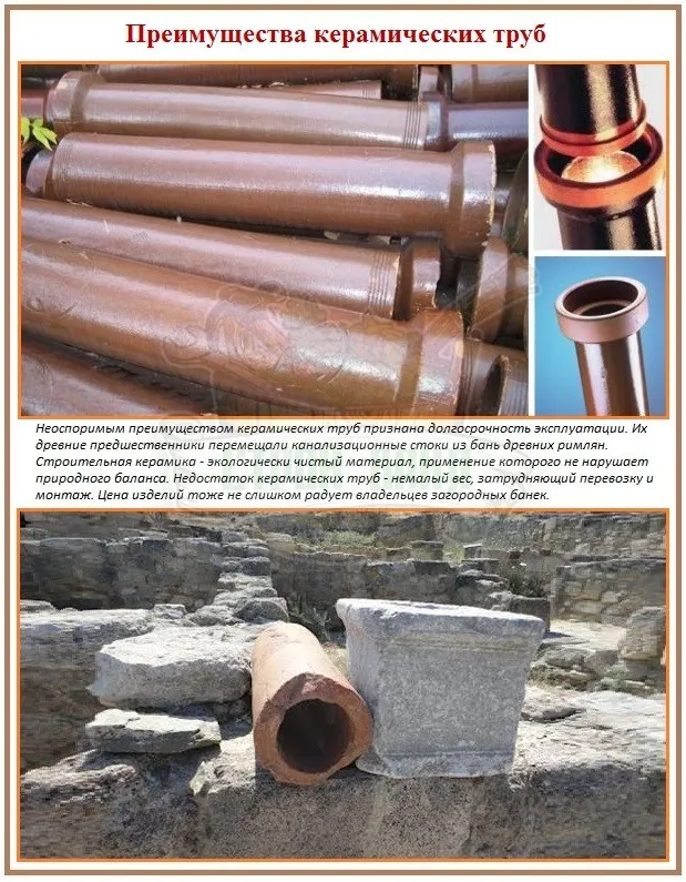 Керамические канализационные трубы и их плюсы