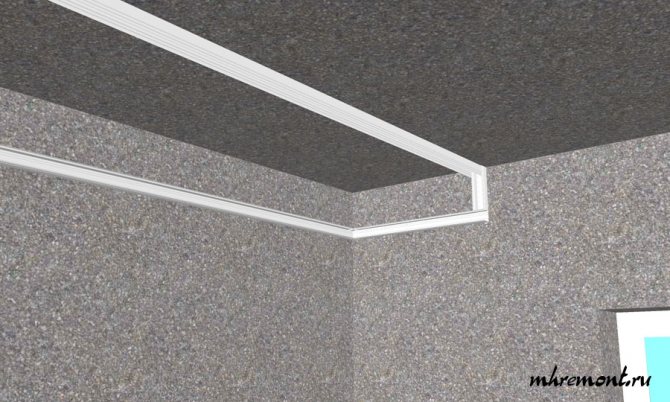 Короб на потолок с подсветкой фото