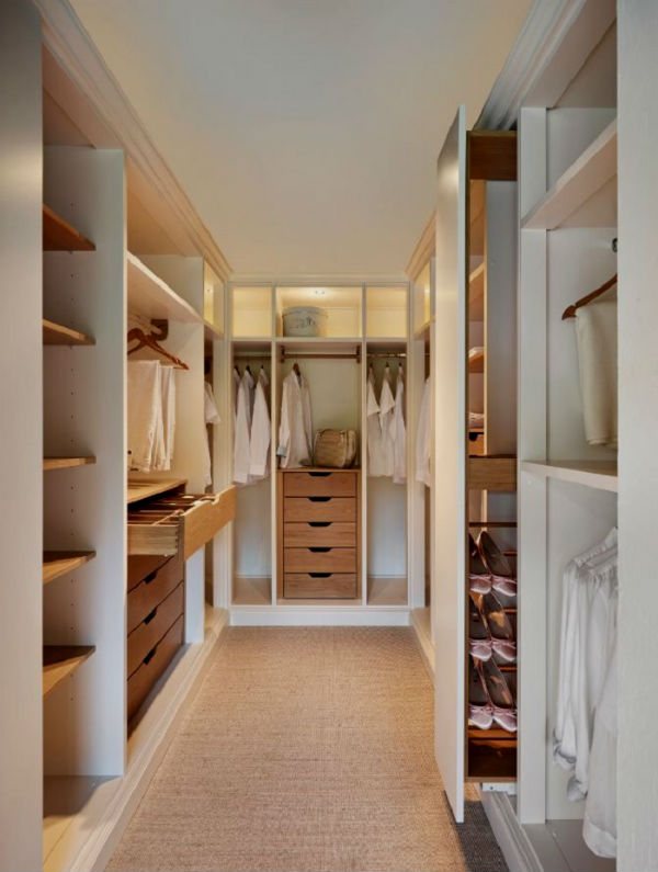 Дизайн маленькой гардеробной комнаты — идеи и советы