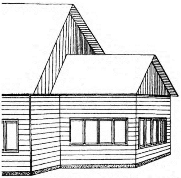 Слово обозначающее пристройку сбоку главного здания. Пристрой к дому с двускатной крышей. Крыша с пристройкой сбоку. Эскиз пристройки к дому. Пристройка к дому с двухскатной крышей.