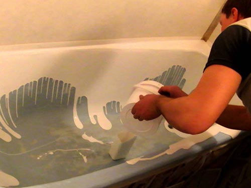 Реставрация чугунной ванны своими руками