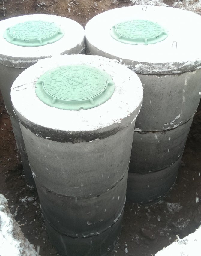 Как установить септик из бетонных колец
